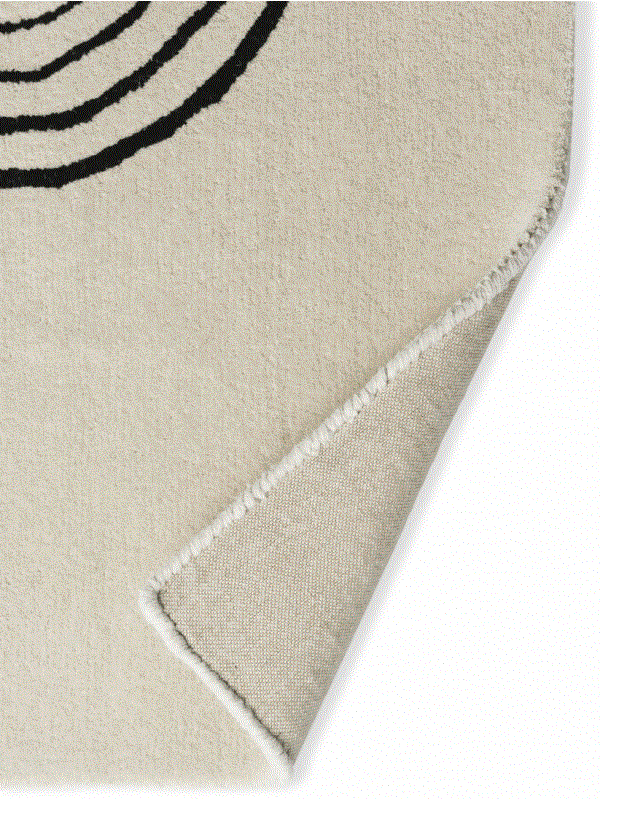Carpet design col. beige/black