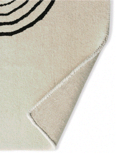 Carpet design col. beige/black