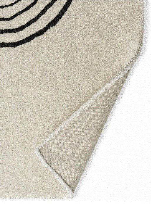 Carpet design col. beige/black