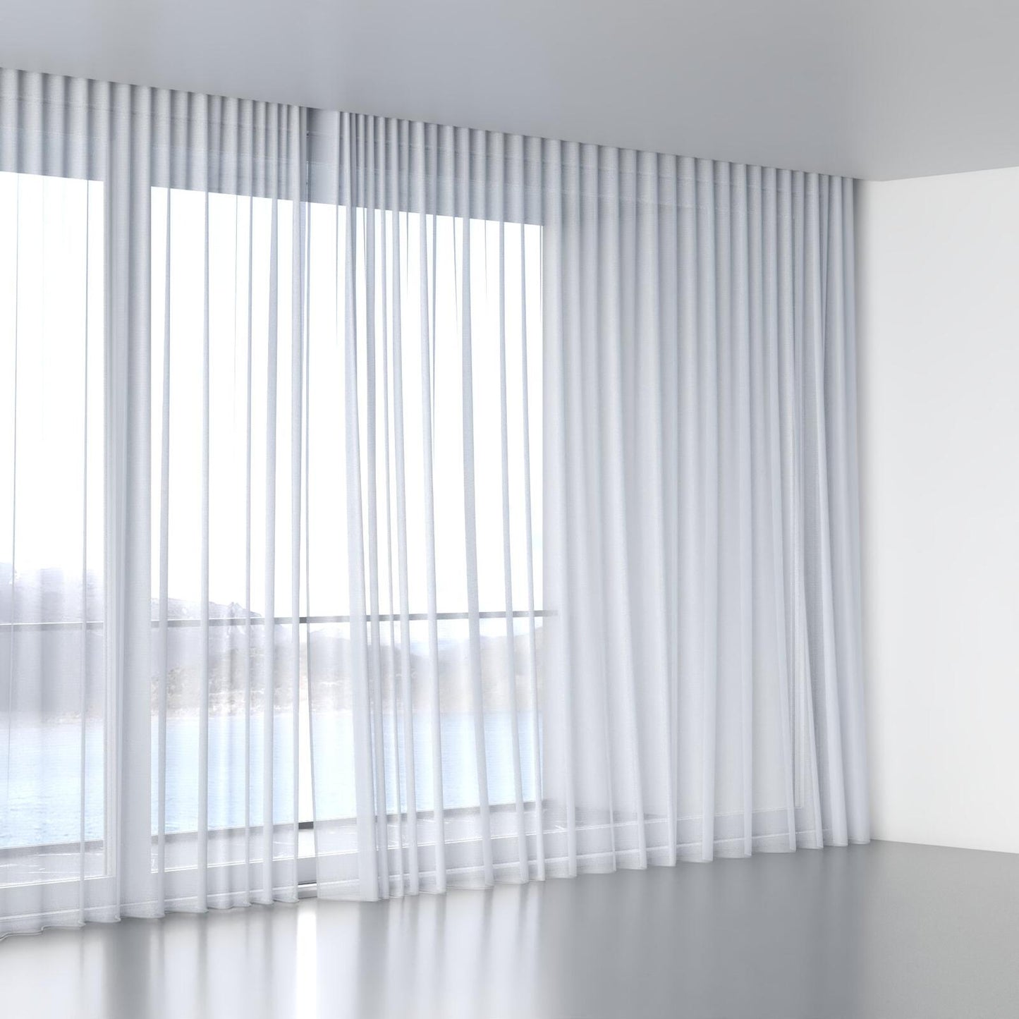 Sheer col. grey ( double width)