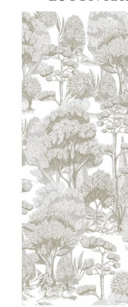 Fabric forest design col. grey (single width)