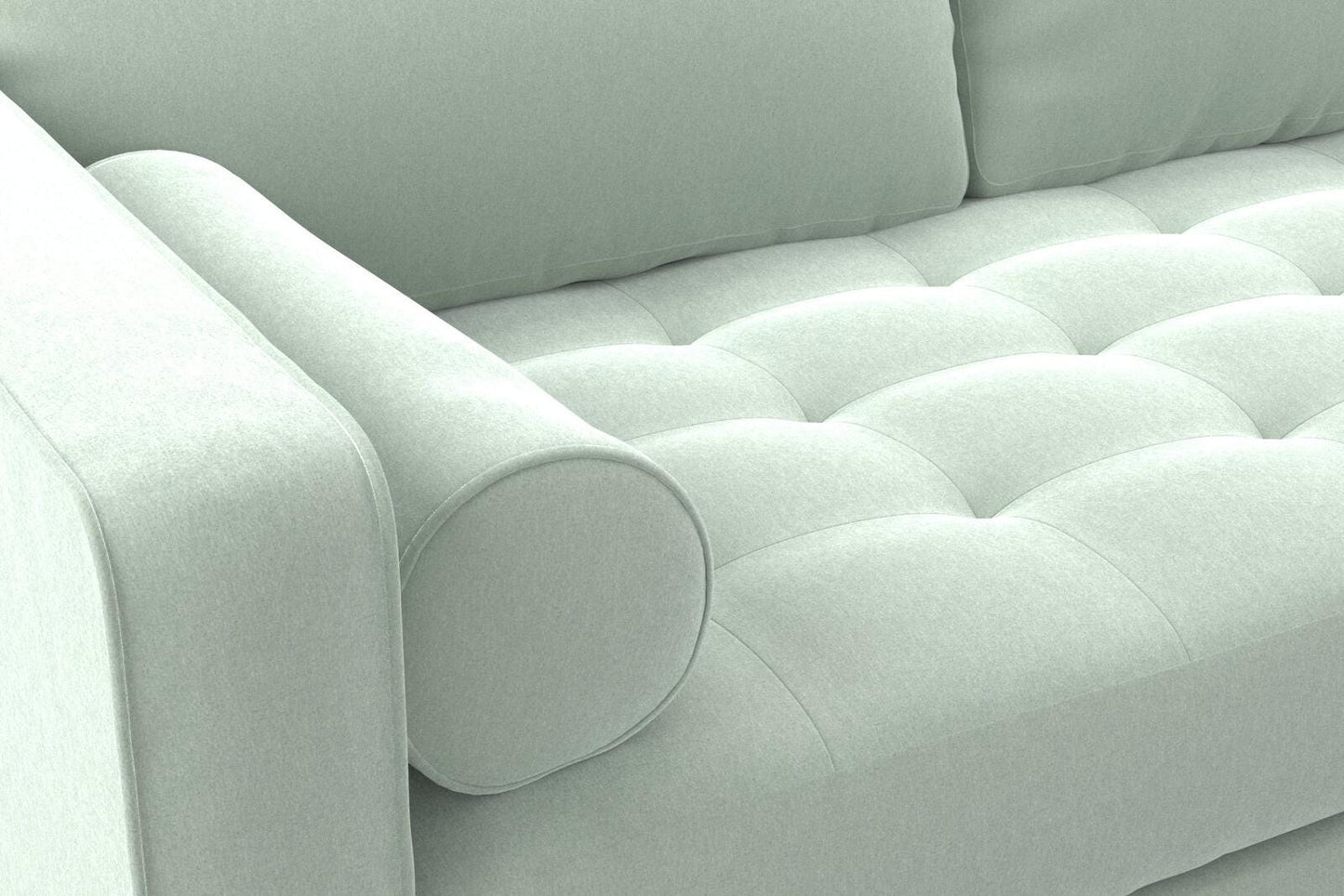 (FR) Plain Velvet col.light green (Fibreguard) (single width)
