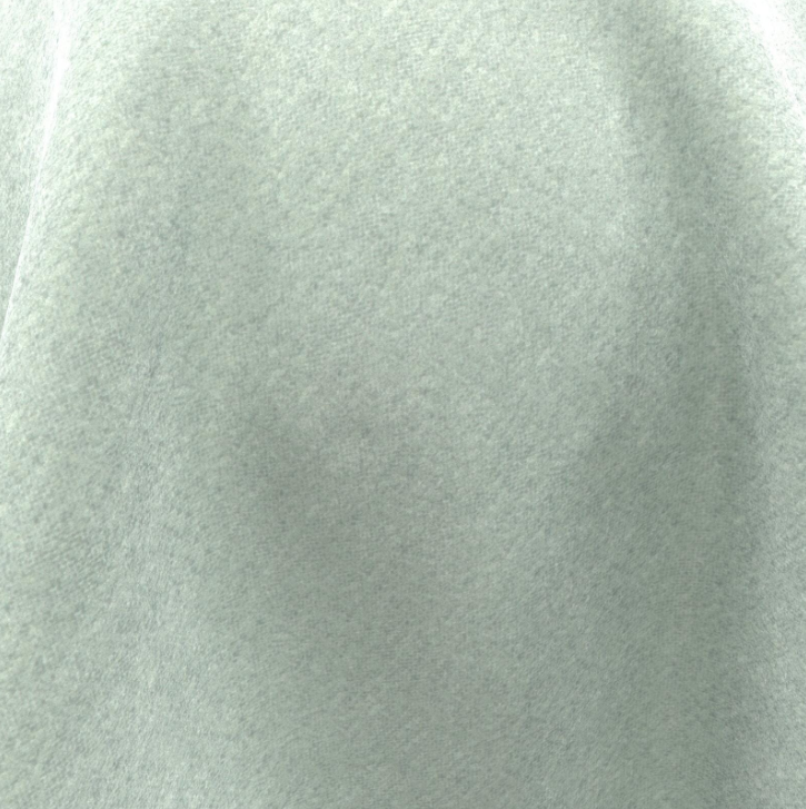 (FR) Plain Velvet col.light green (Fibreguard) (single width)