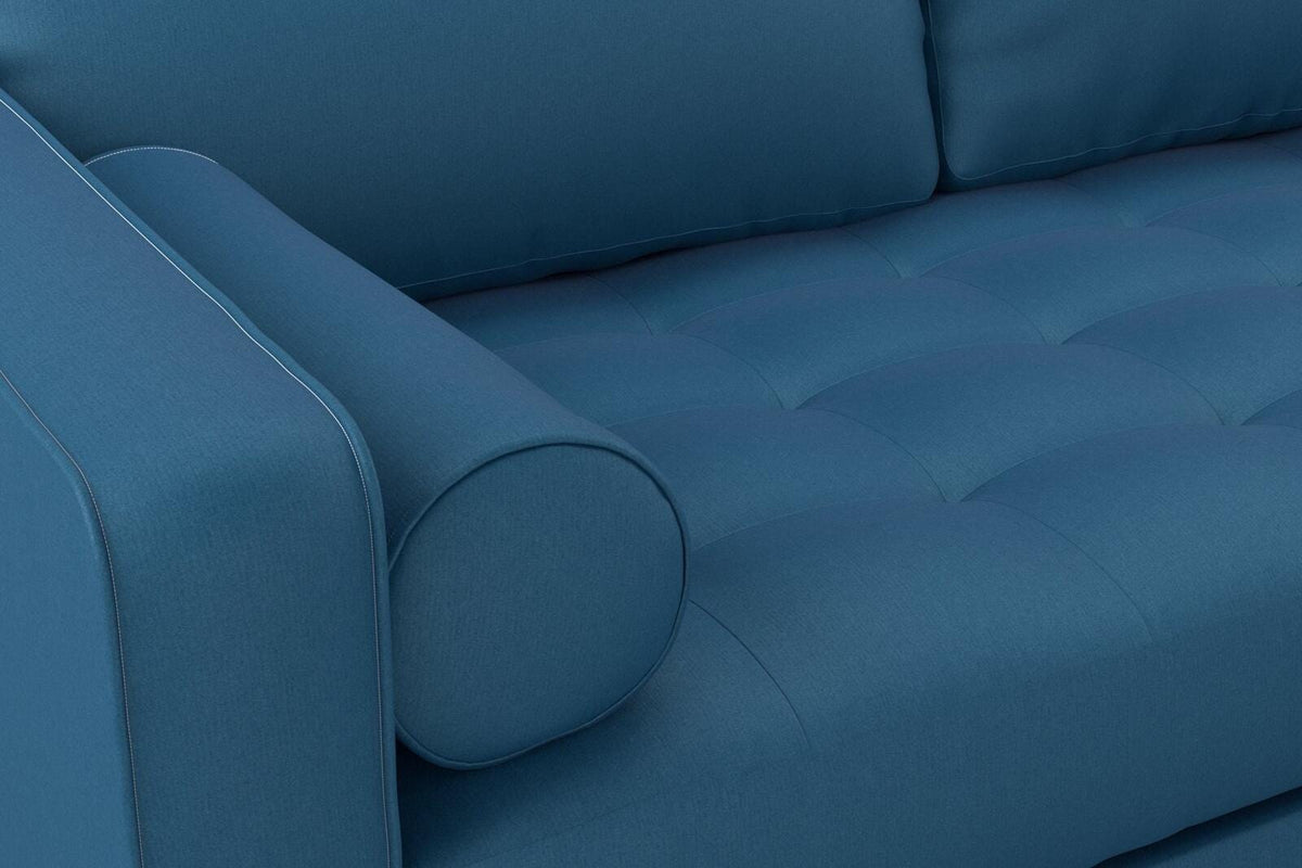 (FR) Plain Velvet col.dark Blue (Fibreguard) (single width)