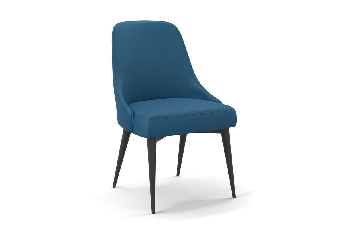 (FR) Plain Velvet col.dark Blue (Fibreguard) (single width)