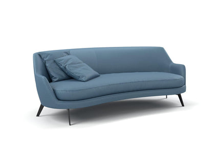 (FR) Plain Velvet col.blue (Fibreguard) (single width)