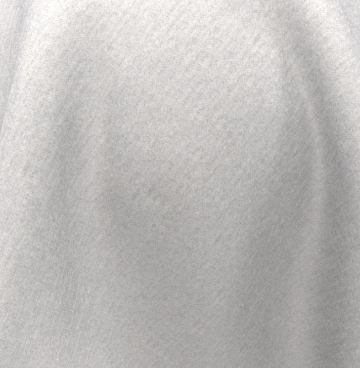 (FR) Plain Velvet col.light Grey (Fibreguard) (single width)