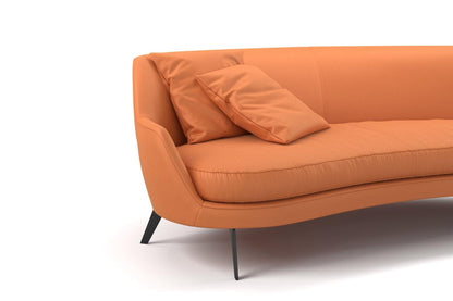 (FR) Plain Velvet col.orange (Fibreguard) (single width)