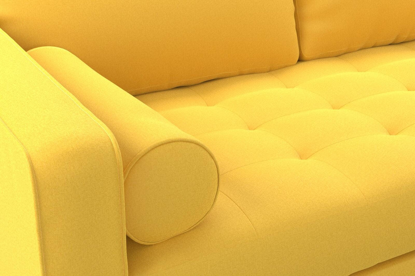 (FR) Plain Velvet col.yellow (Fibreguard) (single width)