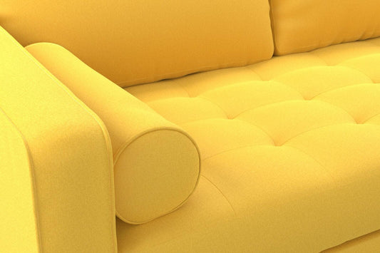 (FR) Plain Velvet col.yellow (Fibreguard) (single width)