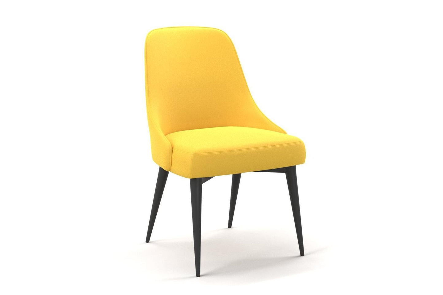 (FR) Plain Velvet col.yellow (Fibreguard) (single width)