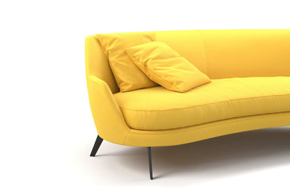 (FR) Plain Velvet col.yellow (Fibreguard) (single width)