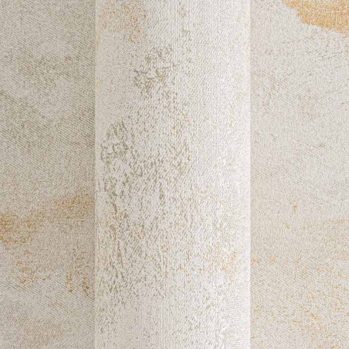 Wallpaper decorative plain col. white/gold