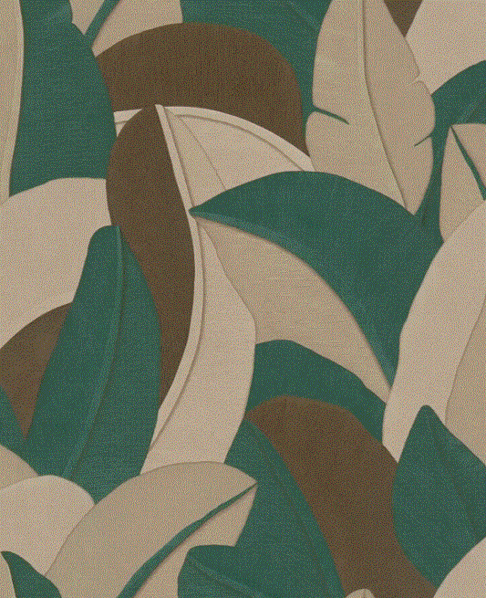 Wallpaper jungle design col. brown/green