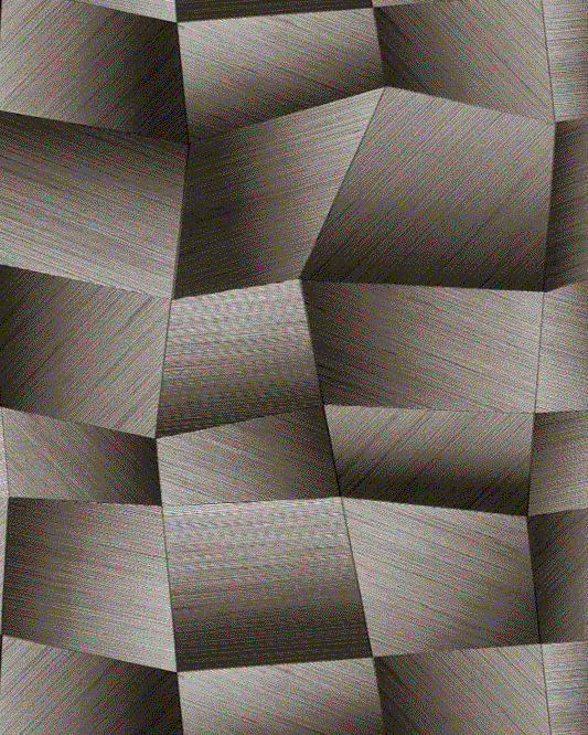 Wallpaper geometric design col. black/grey