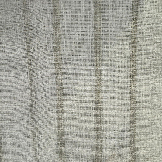 Sheer striped design col.beige (double width)