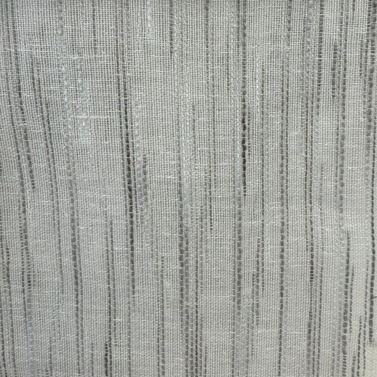 Sheer plain col. grey/white (double width)