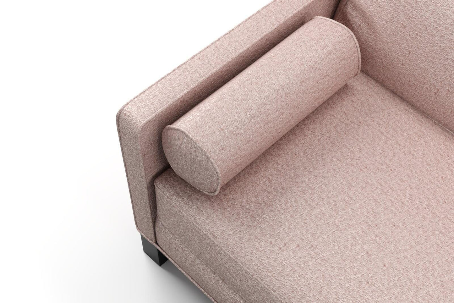 (FR)Plain chenille col. pink (single width)