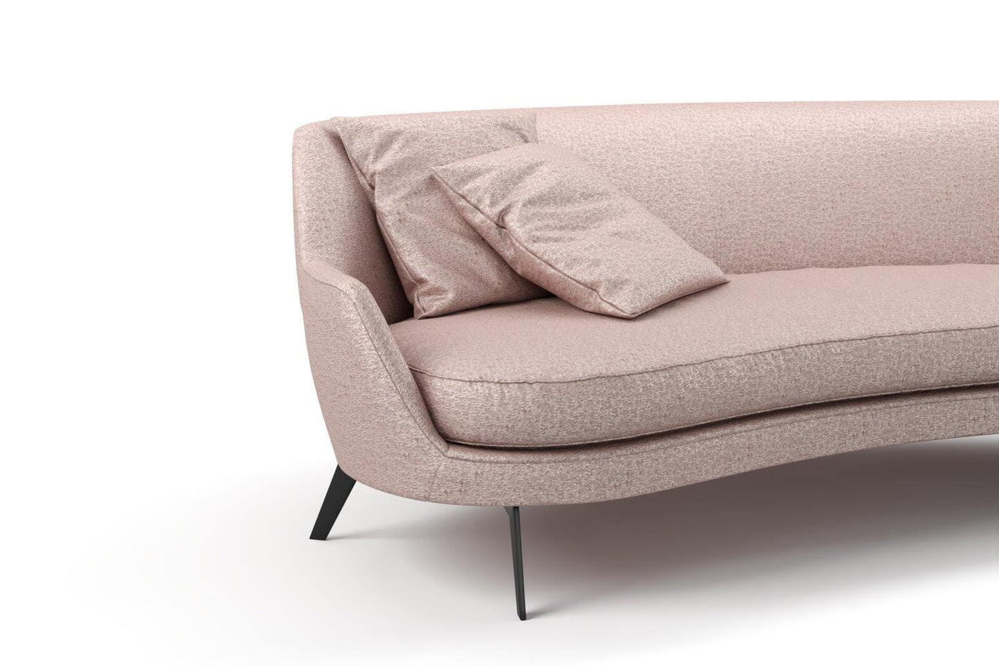 (FR)Plain chenille col. pink (single width)