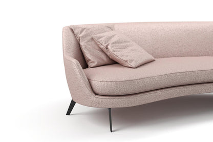 (FR)Plain chenille col. pink (single width)