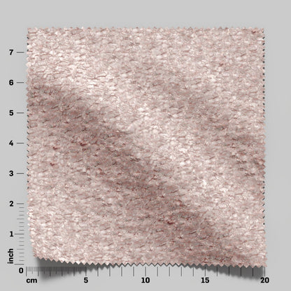 (FR)Plain chenille col. pink (single width)