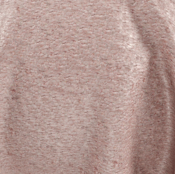 (FR)Plain chenille col. pink (single width)