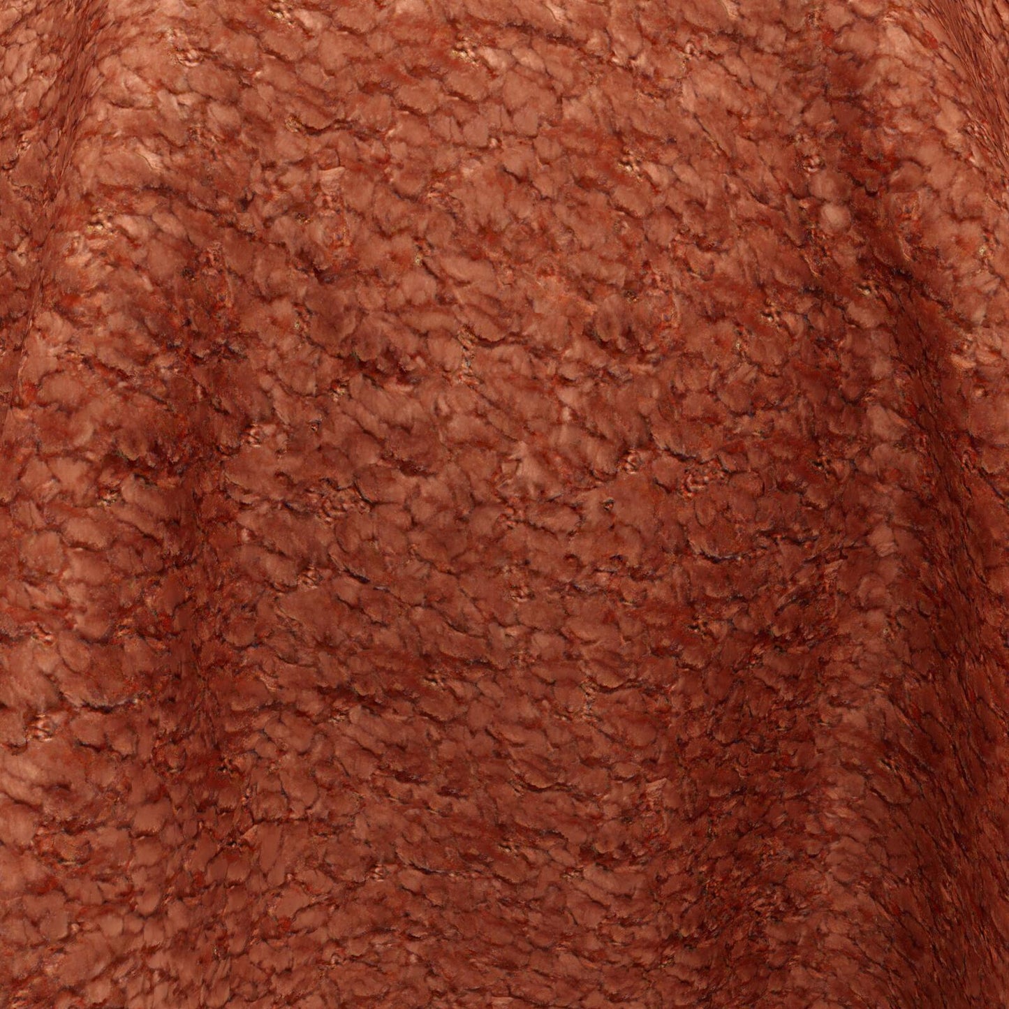 (FR)Plain chenille col. brown (single width)