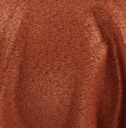 (FR)Plain chenille col. brown (single width)