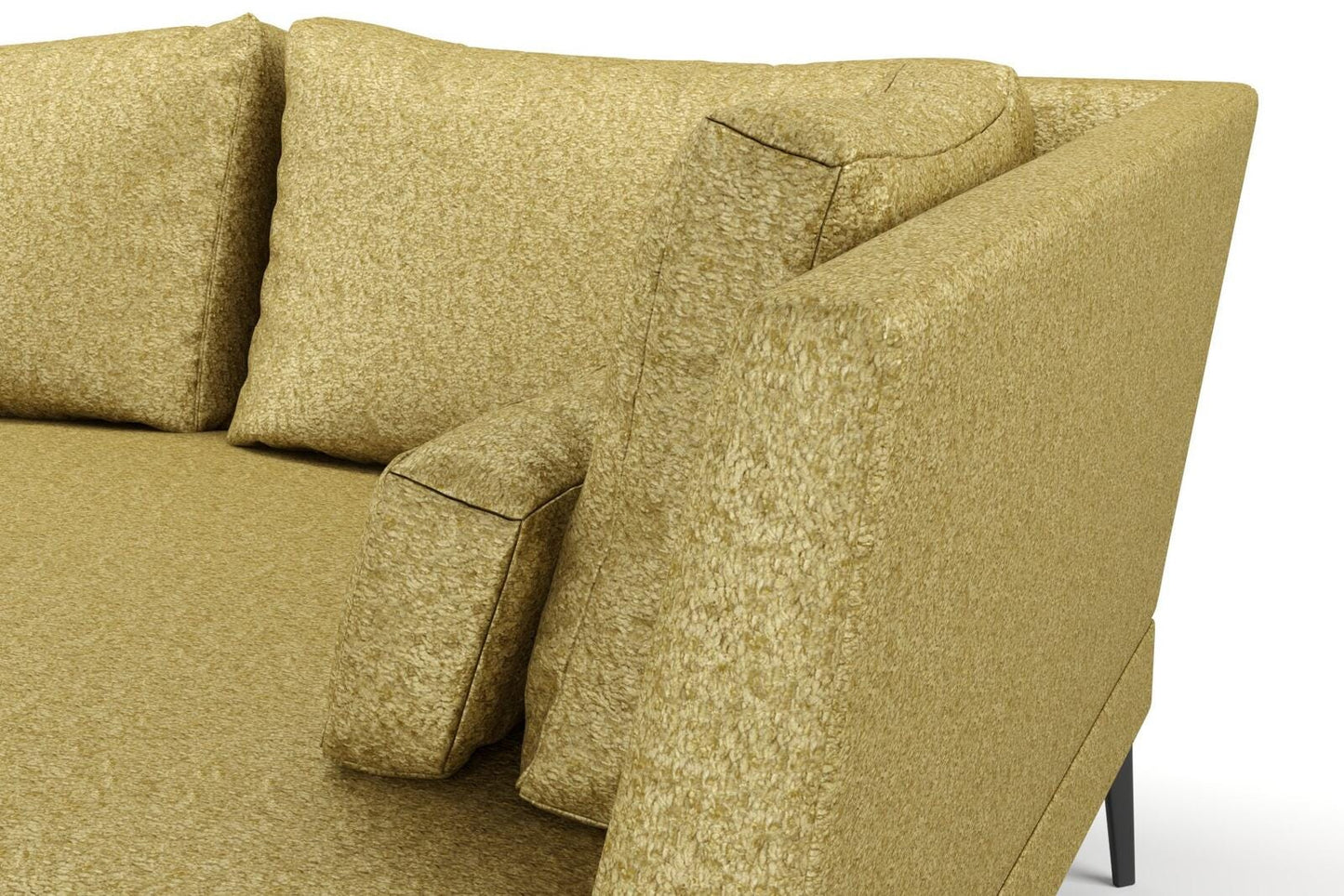 (FR)Plain chenille col. green (single width)