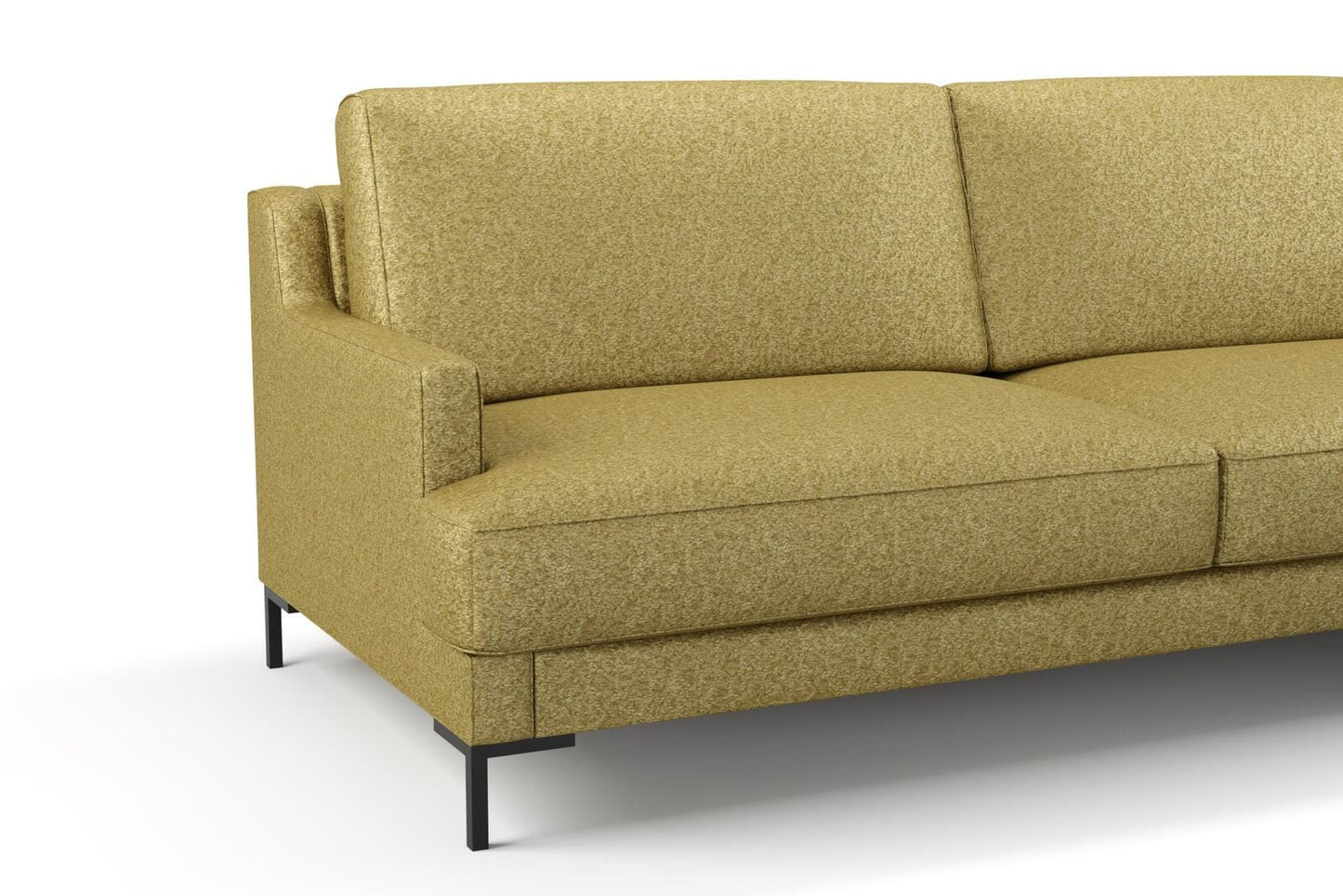 (FR)Plain chenille col. green (single width)