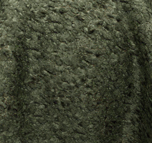 (FR)Plain chenille col. green (single width)