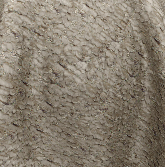 (FR)Plain chenille col. beige (single width)