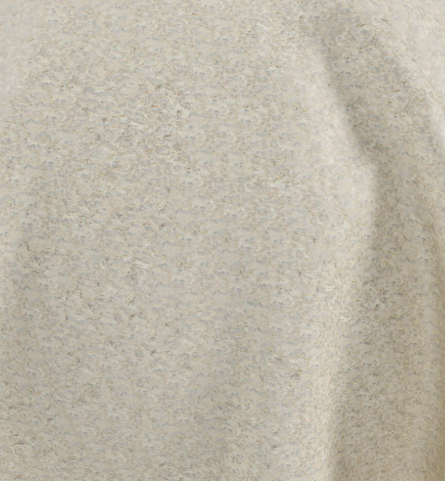 (FR)Plain chenille col. off-white (single width)