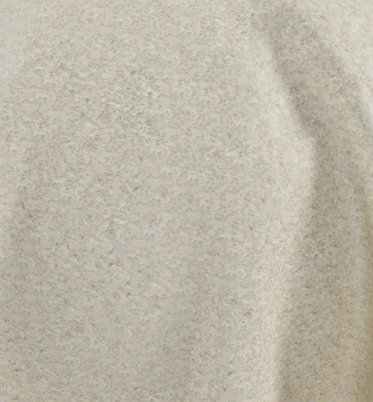 (FR)Plain chenille col. off-white (single width)