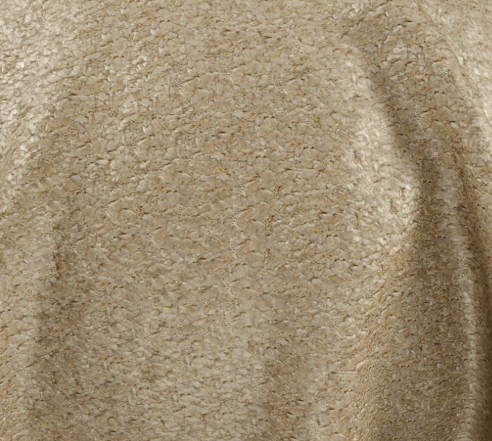 (FR)Plain chenille col. beige (single width)