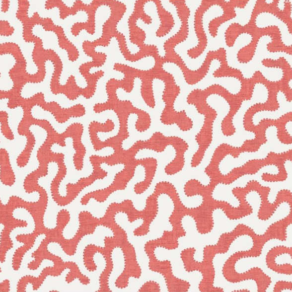 Outdoor fabric worm design col. white/pink (single width)