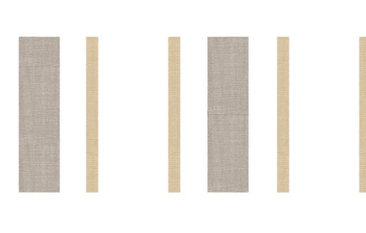 Outdoor fabric striped design col. beige/brown (single width)