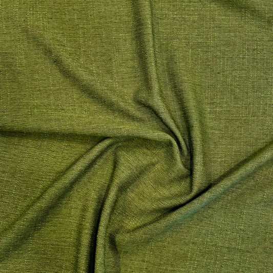 Curtain plain col. olive green (double width)