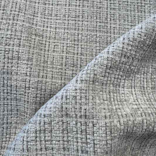 Fabric boucle plain col. grey (single width)