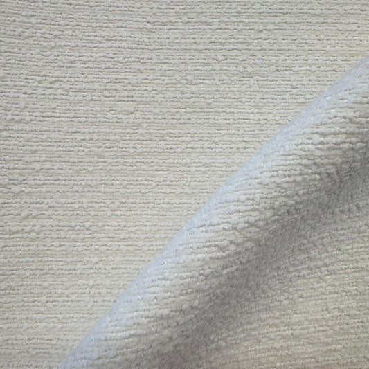 Fabric boucle col. white (single width)