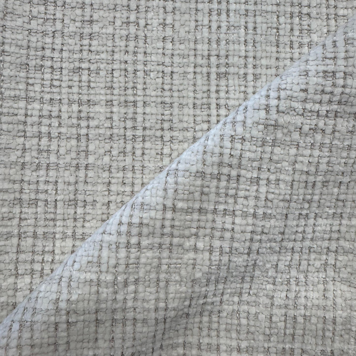 Fabric boucle col. off-white (single width)