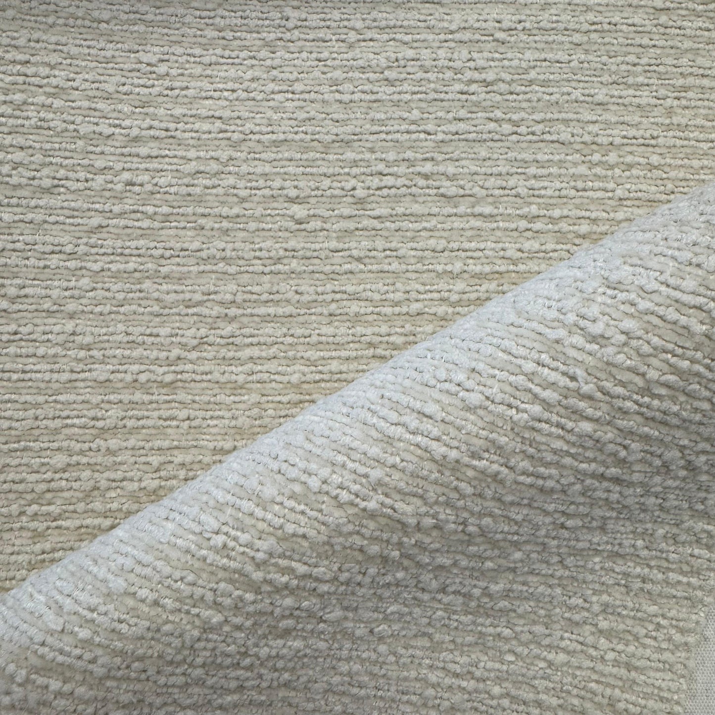 Fabric boucle col. ivory (single width)