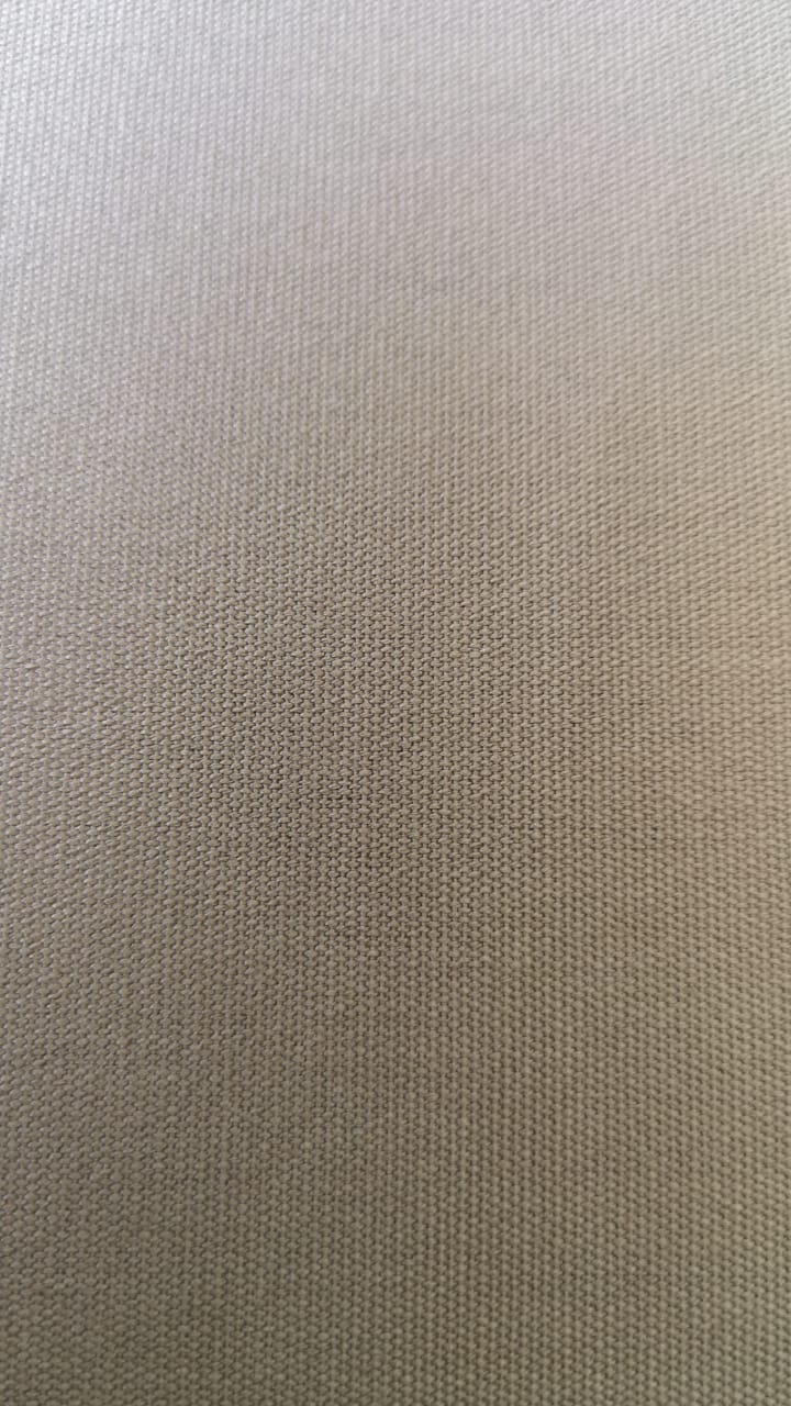 Outdoor Fabric plain col. greige (single width)