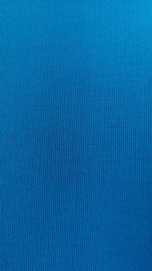 Outdoor Fabric plain col. blue (single width)