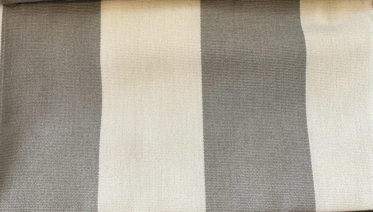 Outdoor striped design col.white/grey (single width)