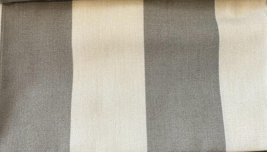 Outdoor striped design col.white/grey (single width)
