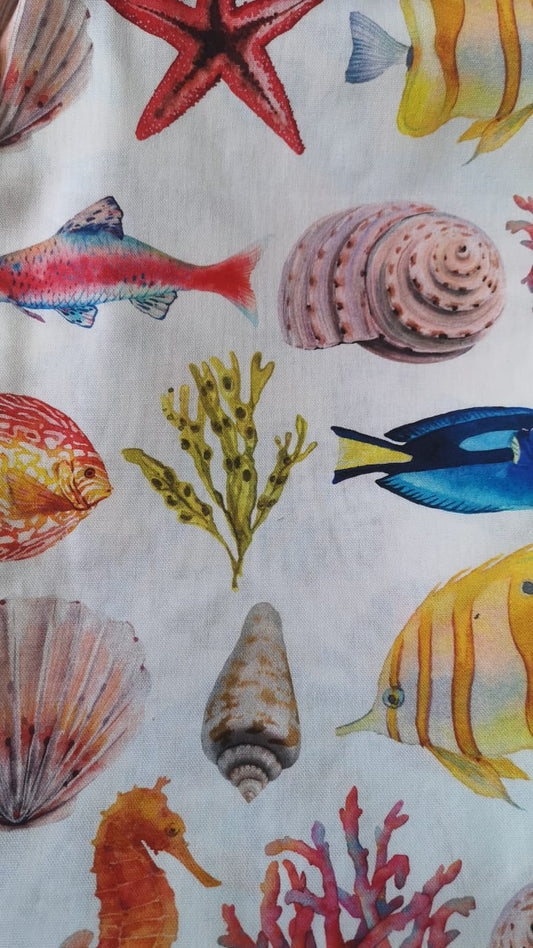 Fabric design col. multicolor (double width)