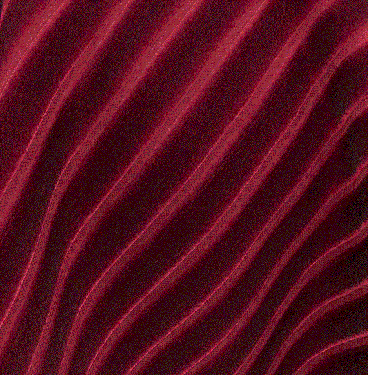 (FR) Fabric velvet striped design col. red ( FiberGuard) (single width)