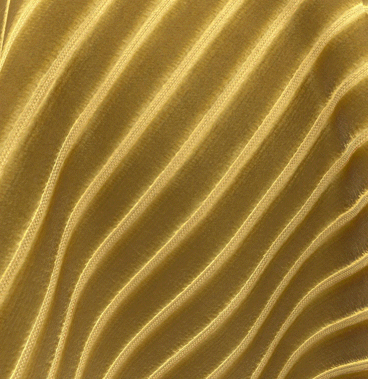 (FR) Fabric velvet striped design col. yellow ( FiberGuard) (single width)