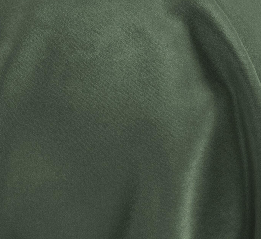 (FR)Fabric velvet shiny plain col. green (single width)